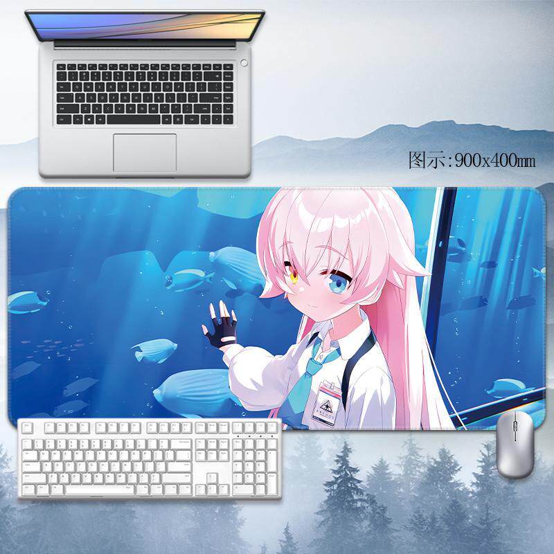 Desk Setup Blue - Pro Speed XXL Blue Archive Takanashi