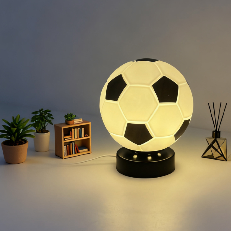 Desk Setup Decor - Football LED High-End Creative Gift Table