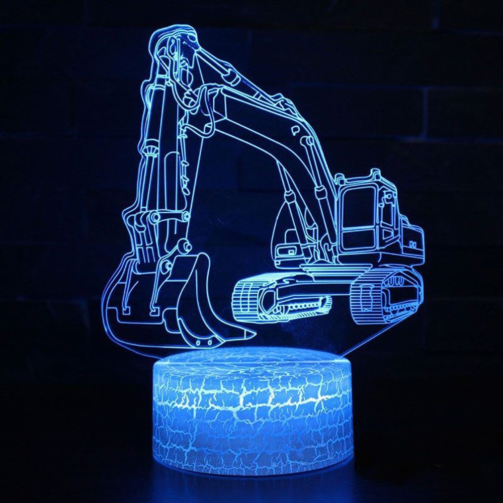 Desk Setup Diy - Construction Theme Excavator Desk Setup Lighting