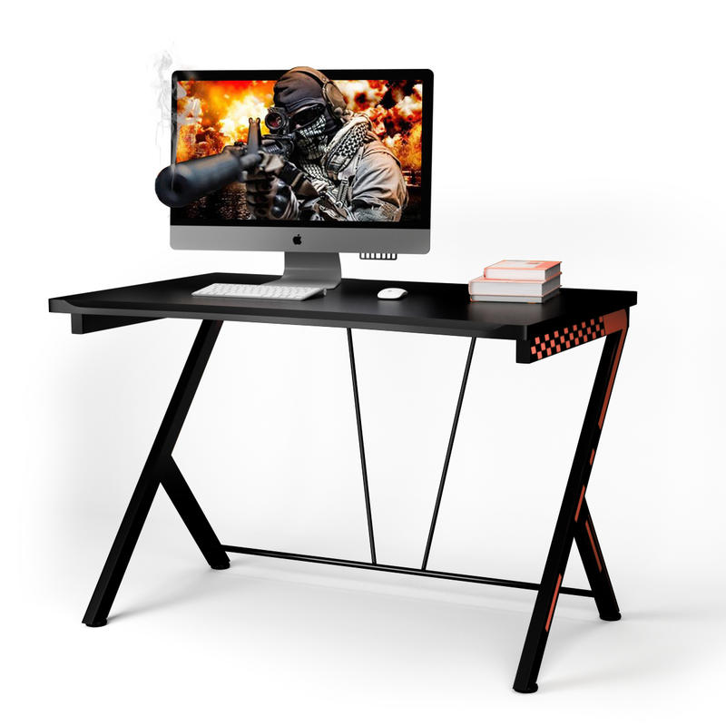 L Shaped Desk Setup - Modern Ergonomic Computer Desk, MDF Top