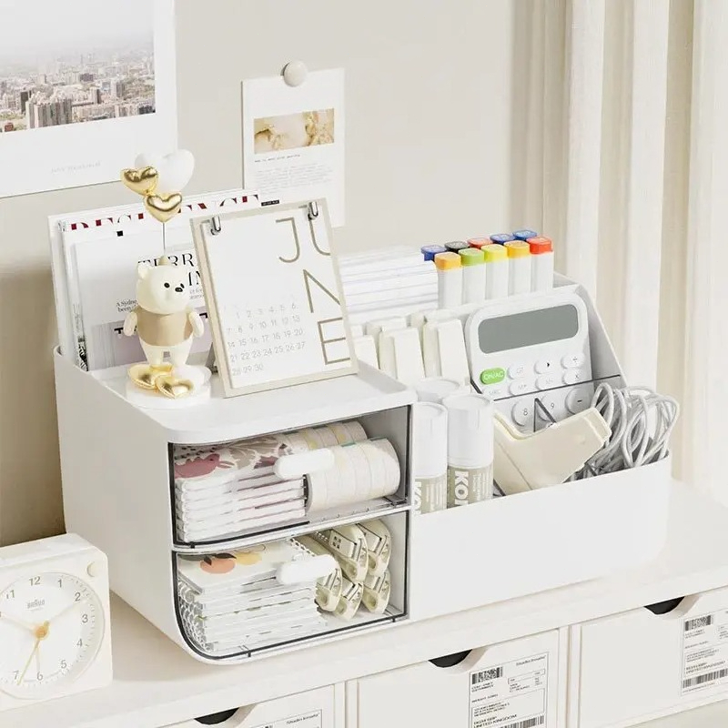 Large Capacity Multifunctional - Desk Setup Organizer 评论和价格