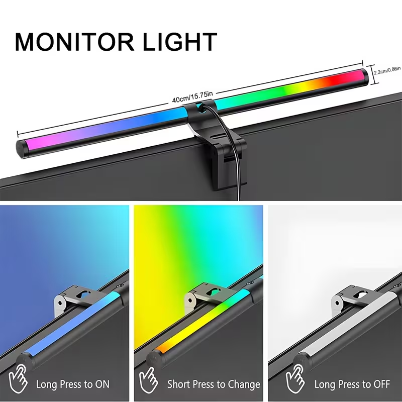 LED Monitor Light Bar With Rem - Desk Setup Lighting 评论和价格