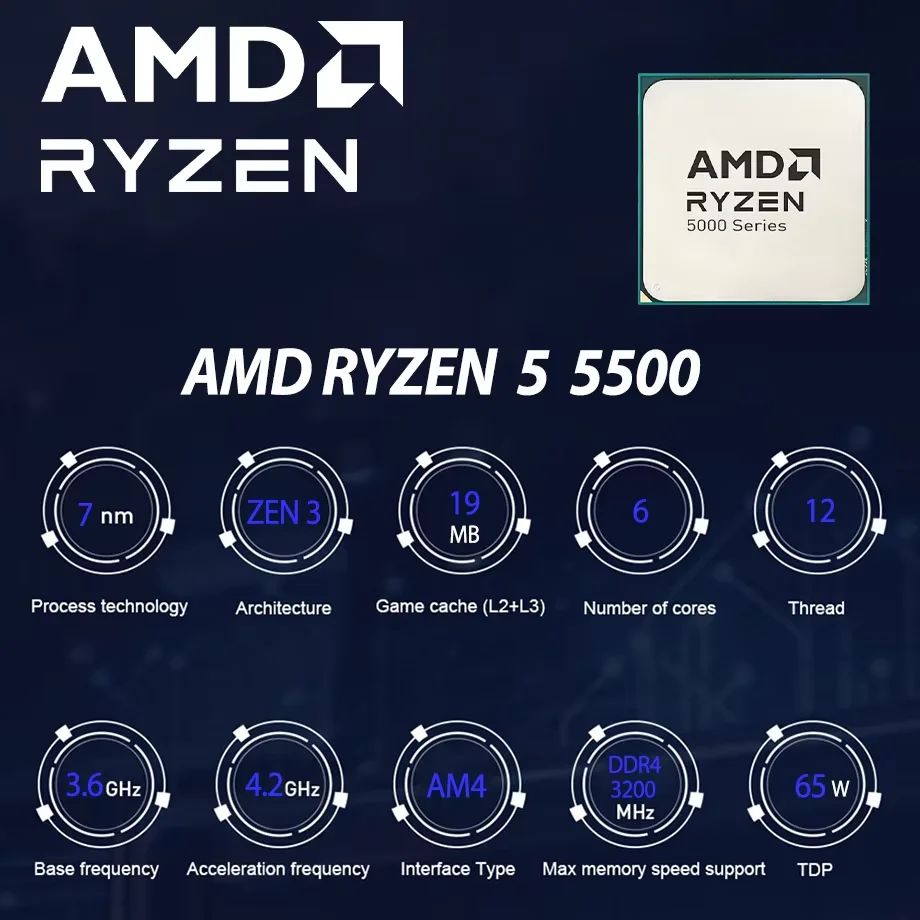 R5 5500 AMD Ryzen 5 5500 Proce - Amd Cpu Ryzen 5 评论和价格