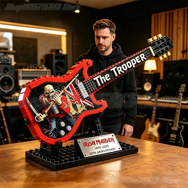 Brick Guitar Model Kit DIY Min - Desk Setup Decor 评论和价格