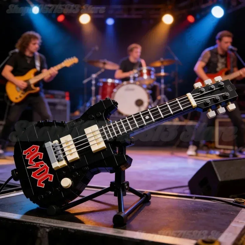 Brick Guitar Model Kit DIY Min - Desk Setup Decor 评论和价格