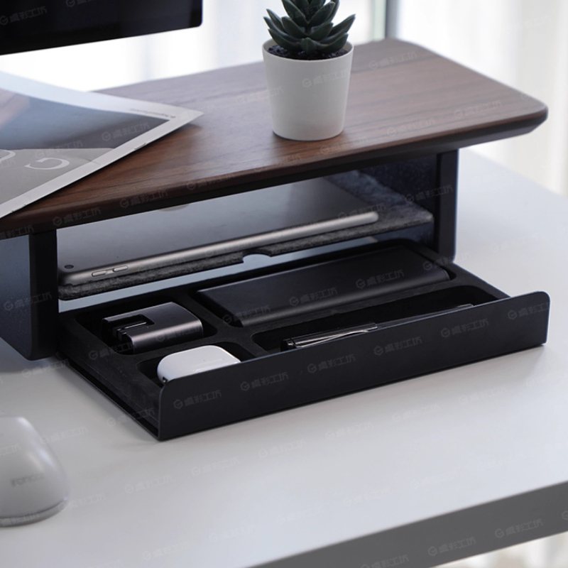 Monitor Stand Riser Storage Dr - Desk Setup Organizer 评论和价格