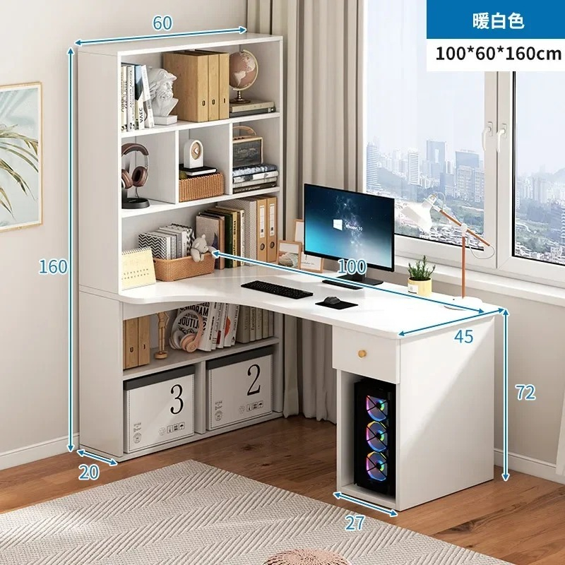 Computer desk L-shaped knee ta - L Shaped Desk Setup 评论和价格