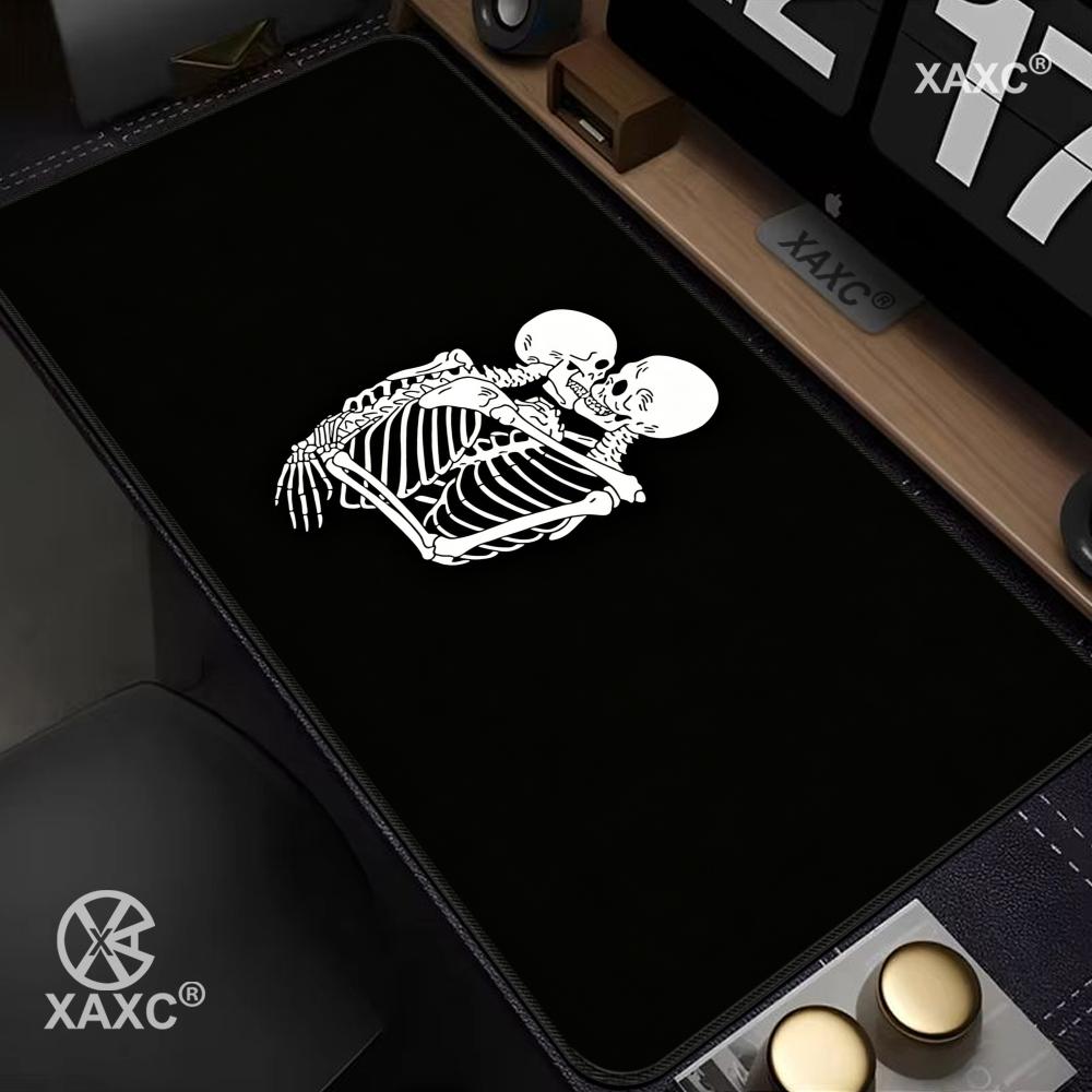Skull Mouse Pad Dark Ink Desk  - Desk Setup Dark 评论和价格