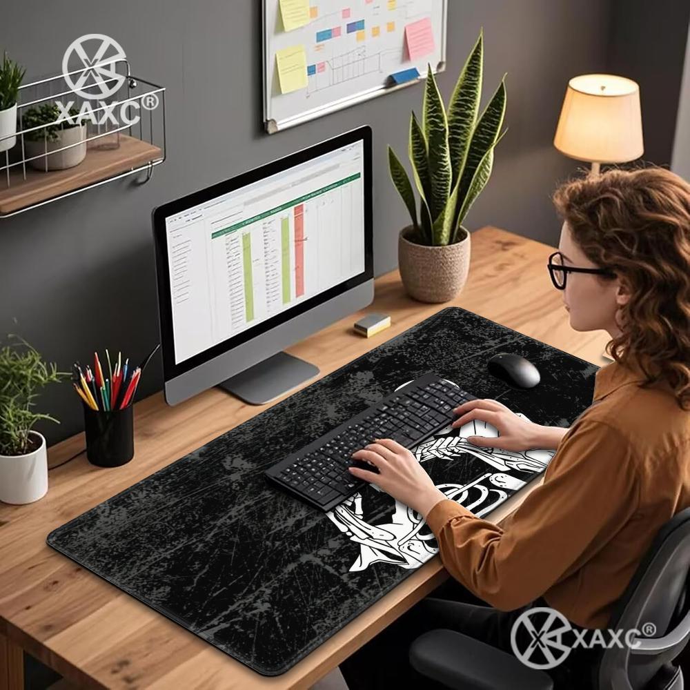 Skull Mouse Pad Dark Ink Desk  - Desk Setup Dark 评论和价格