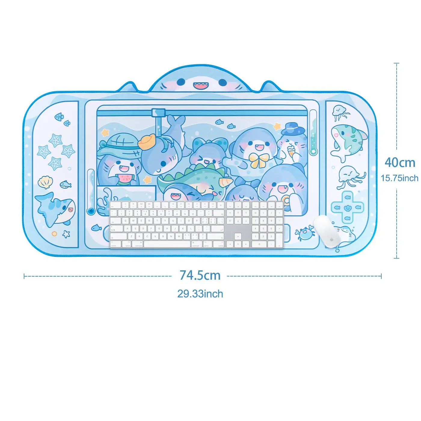 Extra Large Cartoon Rubber Gam - Desk Setup Blue 评论和价格