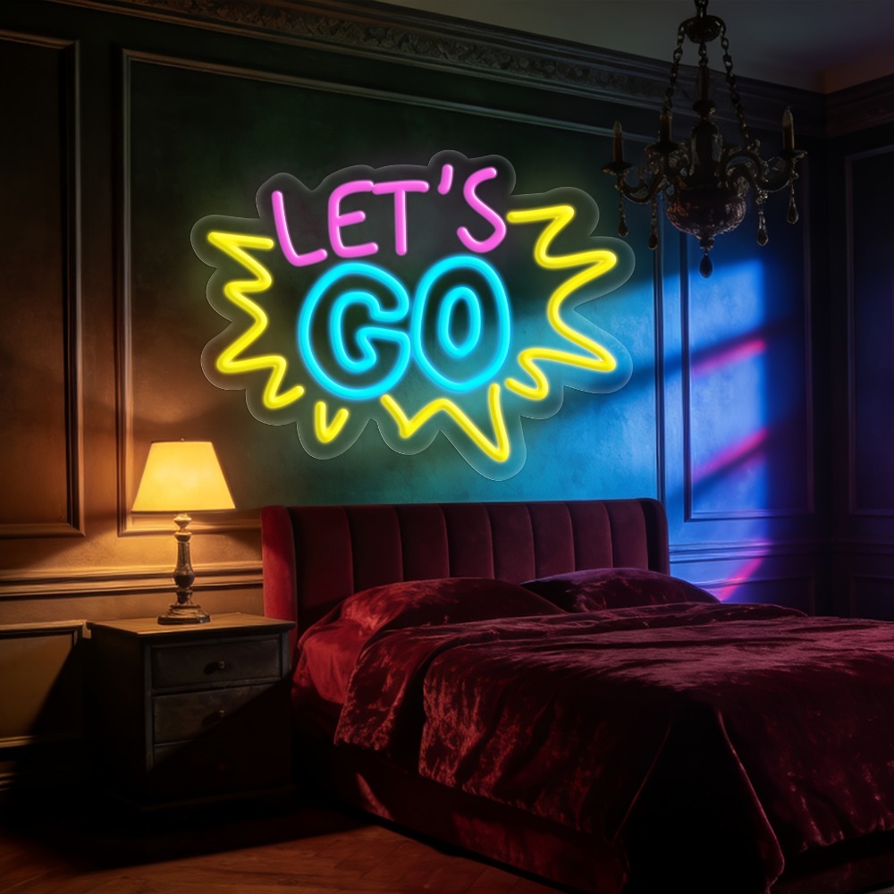 LET'S GO Multicolor LED Neon S - Desk Setup Inspiration 评论和价格