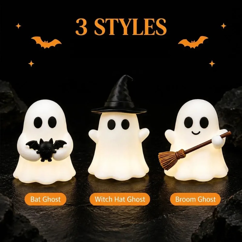 1-5PCS Glow in Dark Mini Ghost - Desk Setup Dark 评论和价格