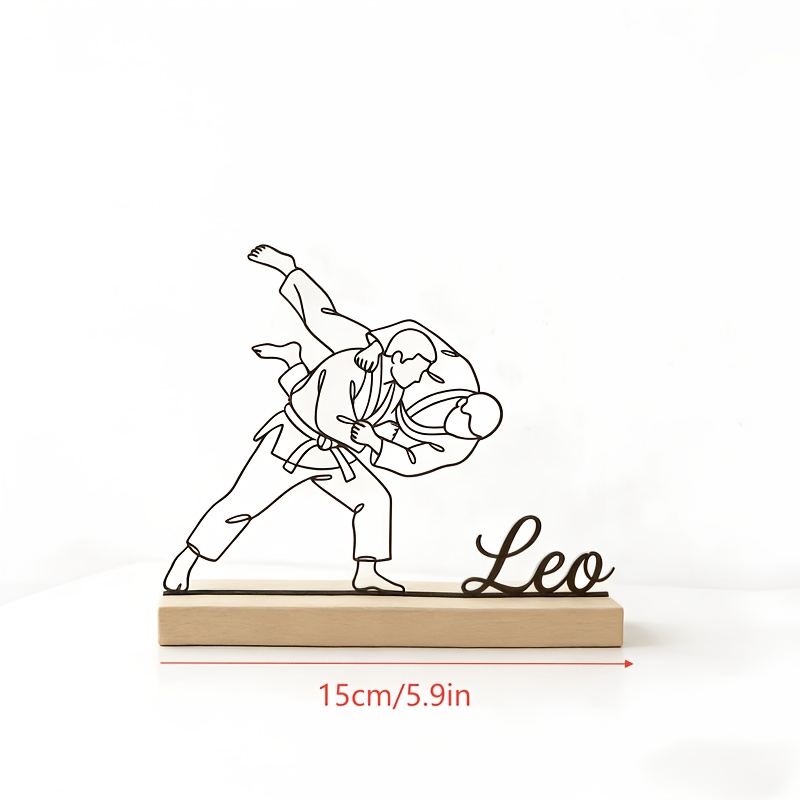 Custom Engraved Judo Martial A - Desk Setup Decor 评论和价格