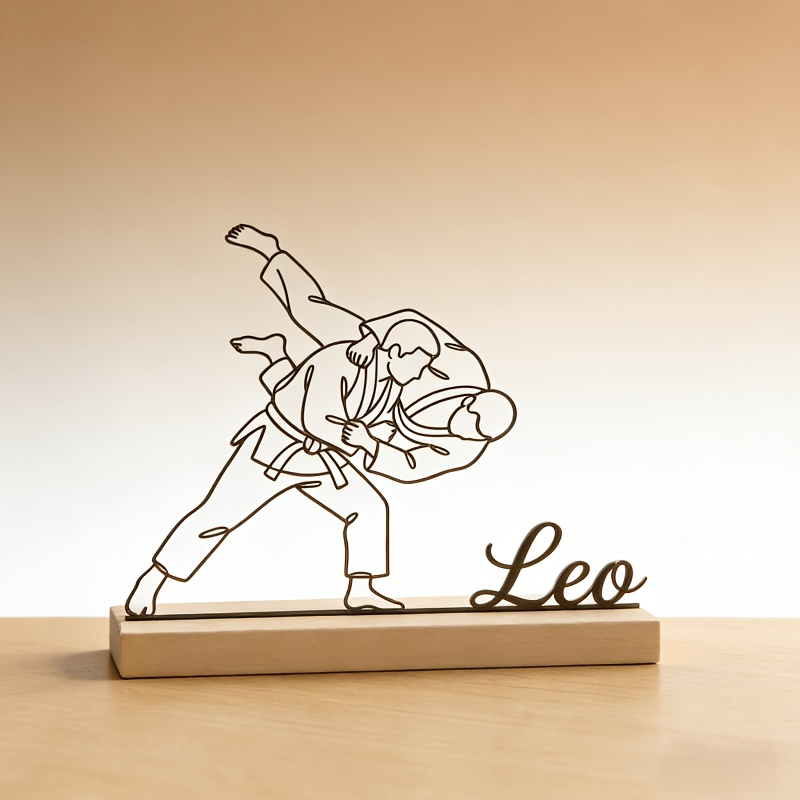 Custom Engraved Judo Martial A - Desk Setup Decor 评论和价格