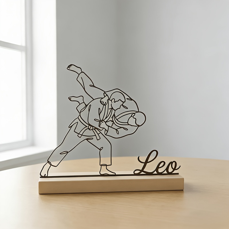 Custom Engraved Judo Martial A - Desk Setup Decor 评论和价格