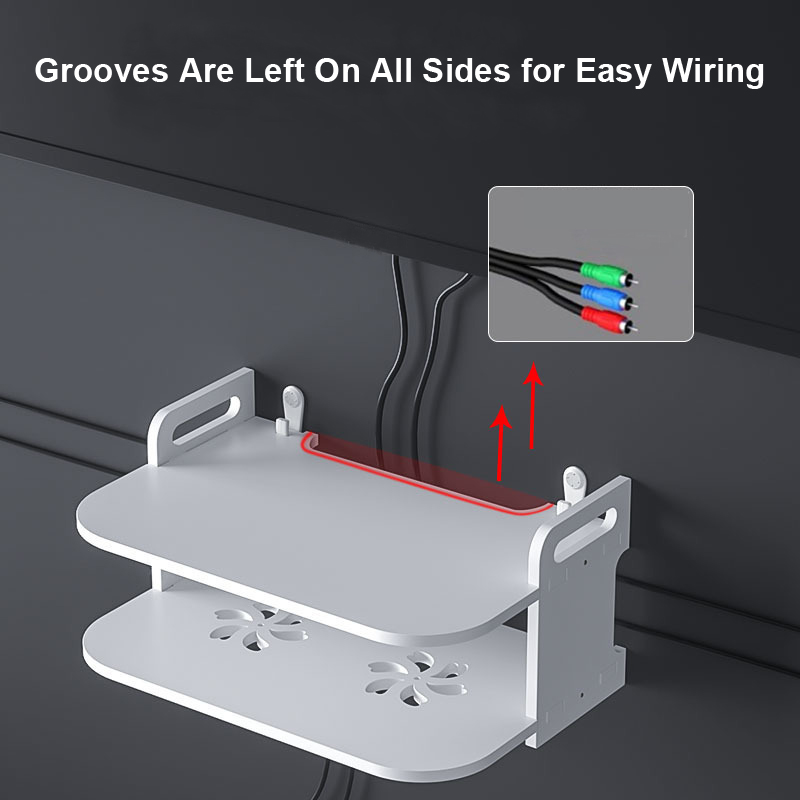Wall-Mounted Router Cable Orga - Desk Setup Organizer 评论和价格