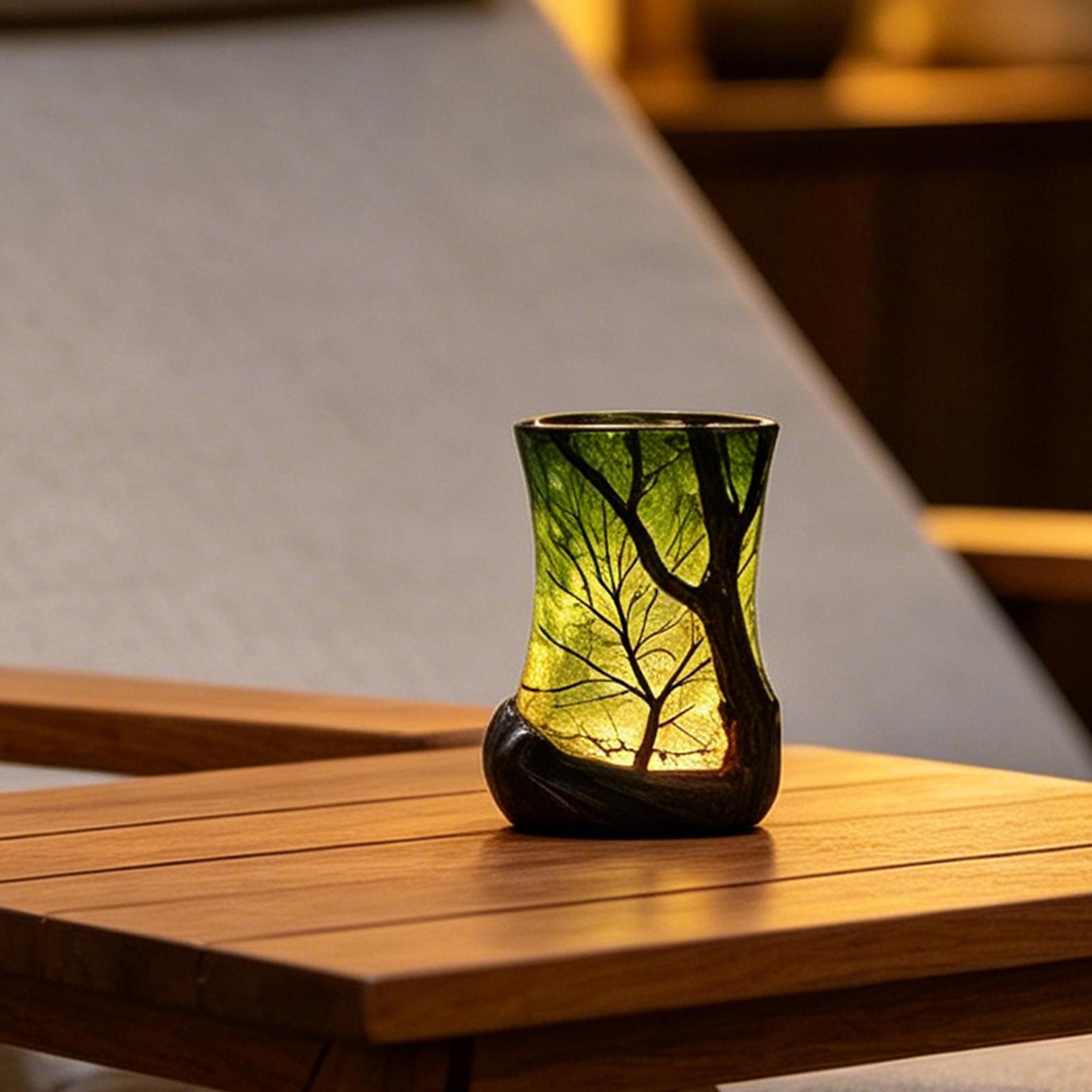 Bedside Table Lamp Forest Nigh - Desk Setup Decor 评论和价格