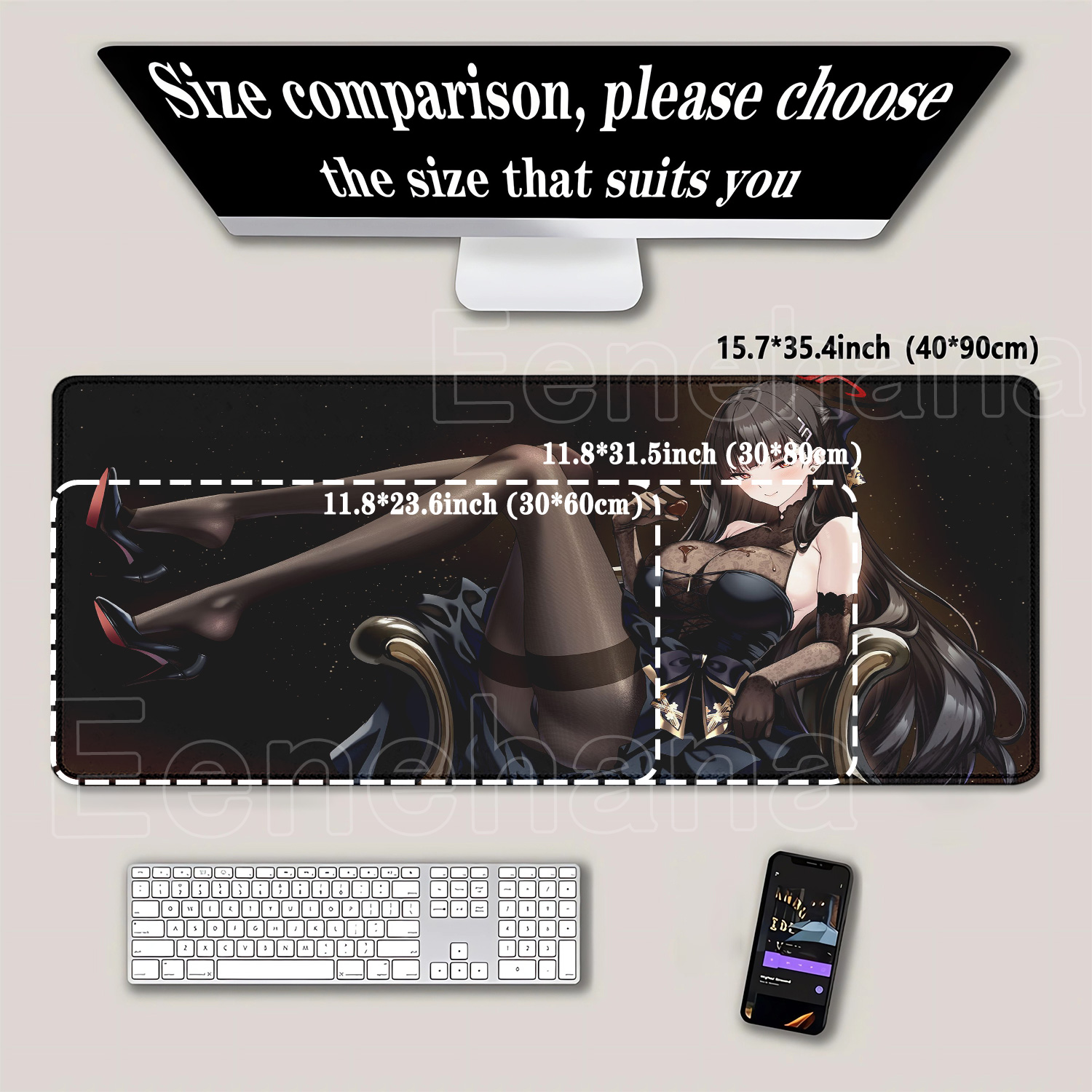 Gaming Blue Archive Tsukatsuki - Desk Setup Blue 评论和价格