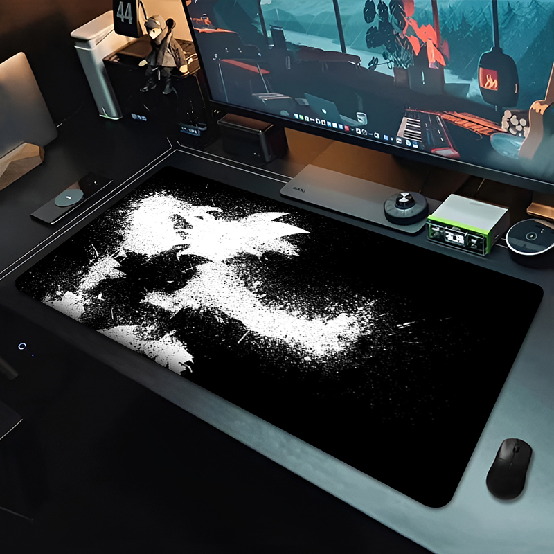 DBZ Black Anime Mouse Pad Drag - Desk Setup Accessories 评论和价格