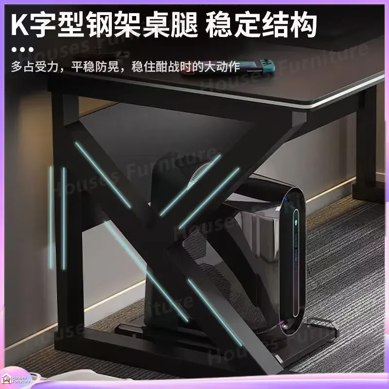 Cafe Metal Gaming Desk Black M - L Shaped Desk Setup 评论和价格