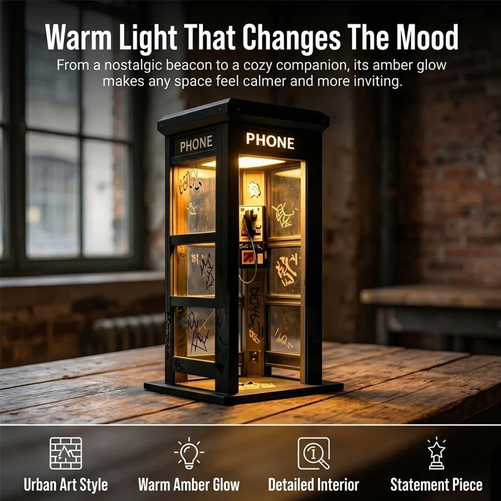 Retro Graffiti Phone Booth Tab - Desk Setup Decor 评论和价格