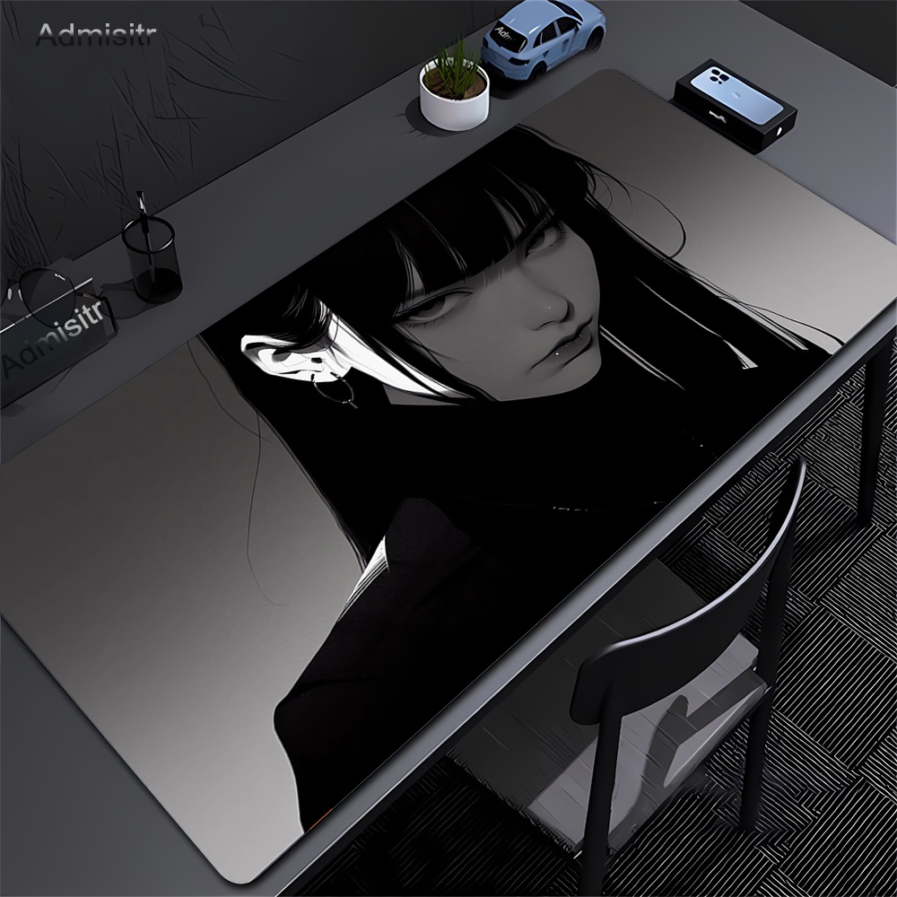 Black Anime Dark Girl Table Ma - Desk Setup Dark 评论和价格
