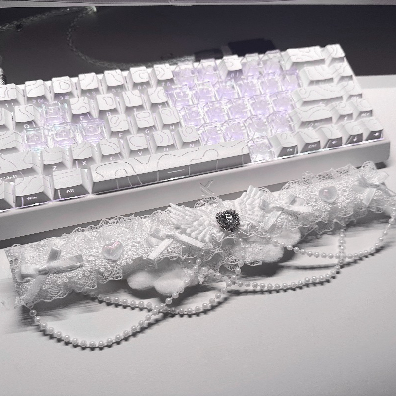 Handmade White Lace Monitor De - Desk Setup Diy 评论和价格