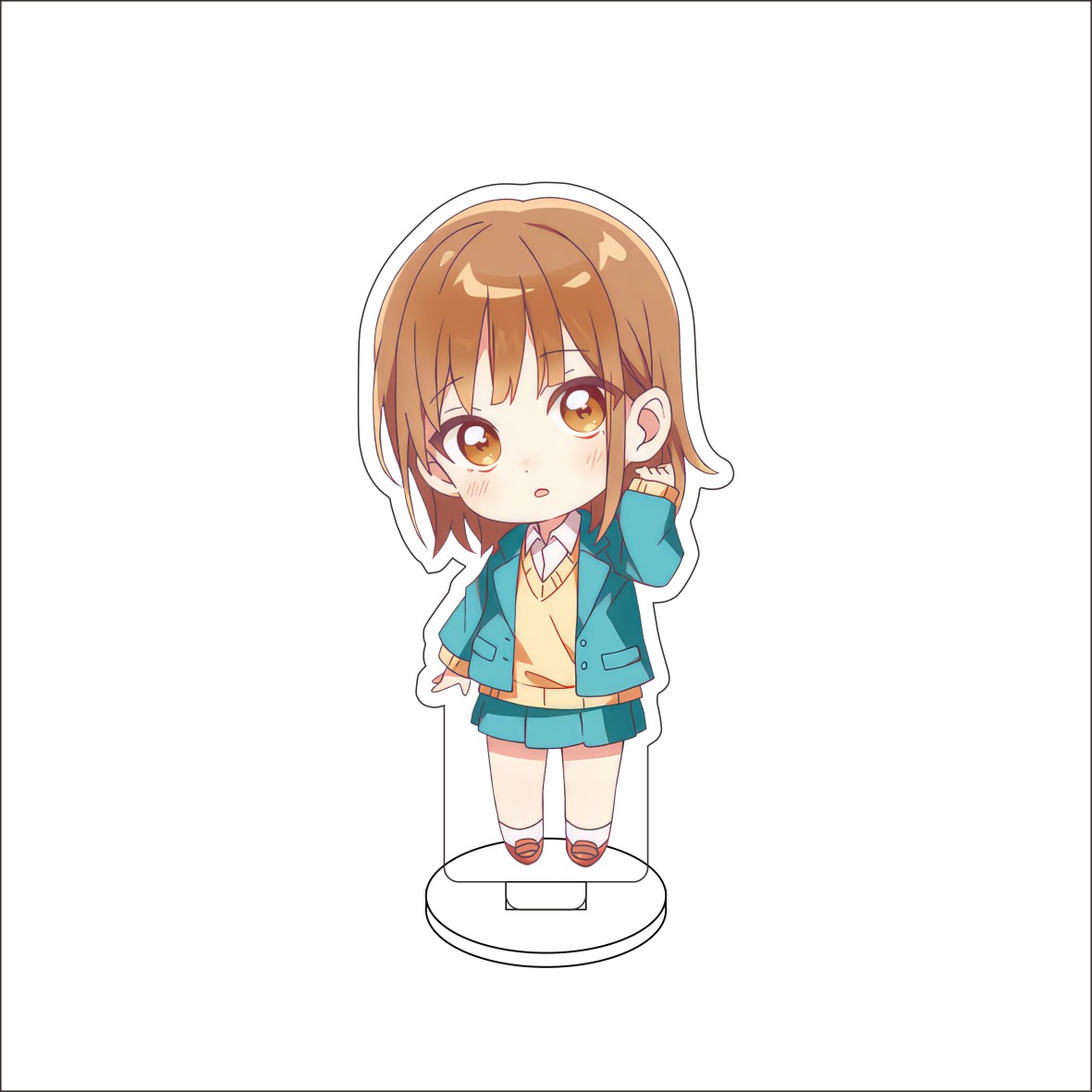 10CM Anime Blue Box Figure Sta - Desk Setup Blue 评论和价格