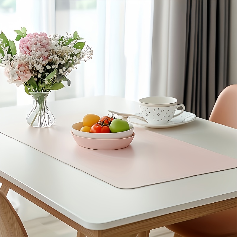 1pc Large Faux Leather Mouse P - Desk Setup Clean 评论和价格