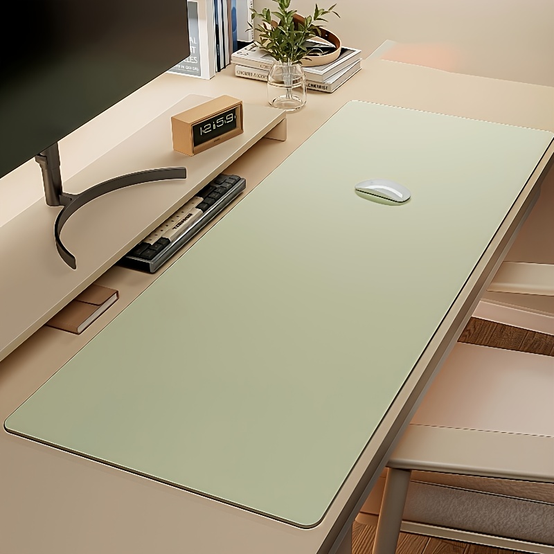 1pc Large Faux Leather Mouse P - Desk Setup Clean 评论和价格