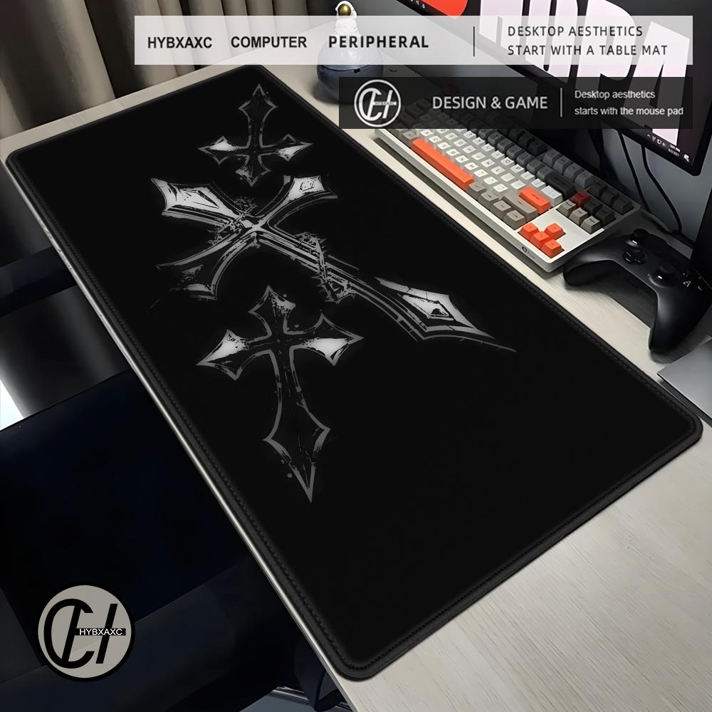 Dark Gothic Cross Wing Pattern - Desk Setup Dark 评论和价格