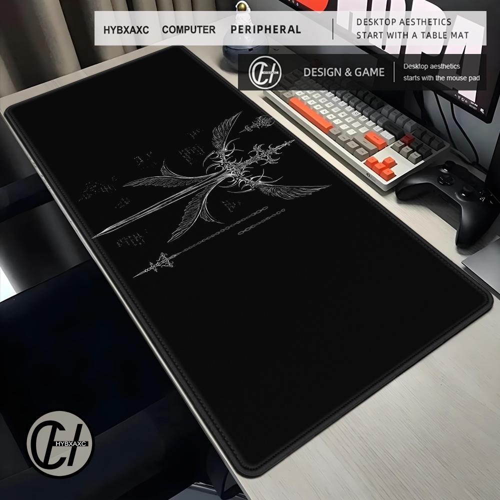 Dark Gothic Cross Wing Pattern - Desk Setup Dark 评论和价格