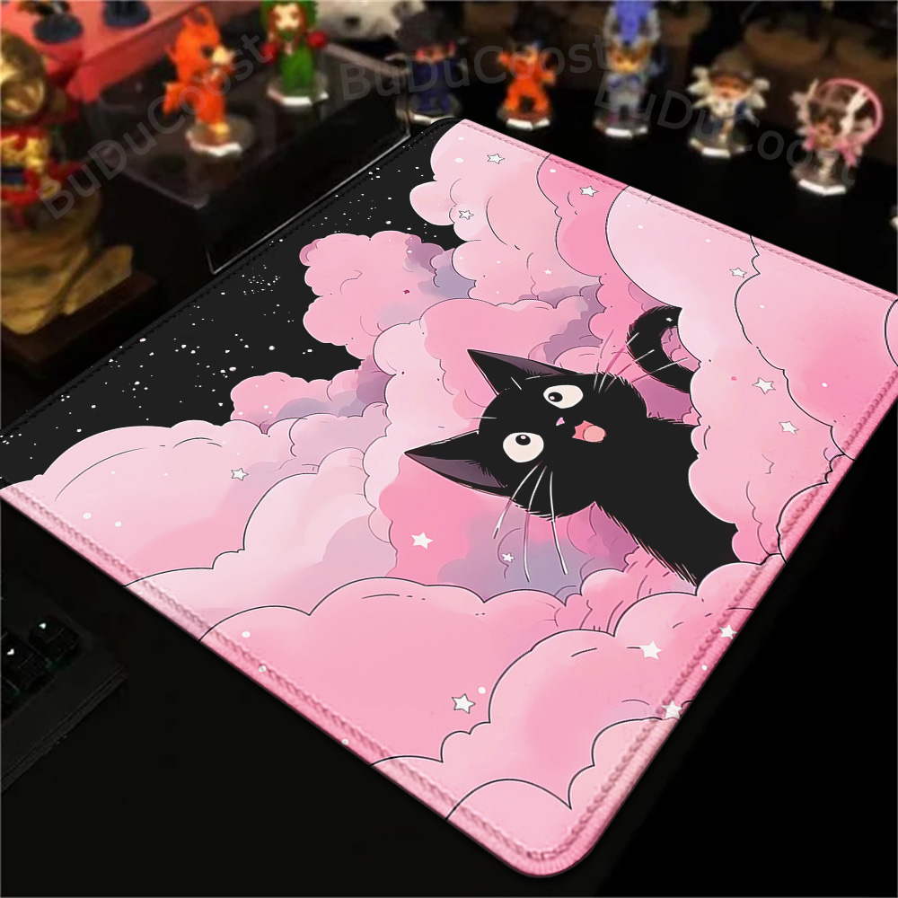 18x22cm Small Rug Black Cat Cl - Desk Setup Blue 评论和价格