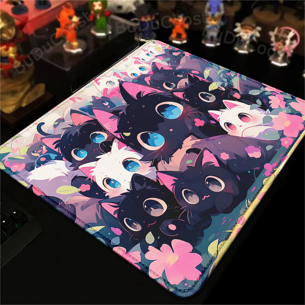 18x22cm Small Rug Black Cat Cl - Desk Setup Blue 评论和价格