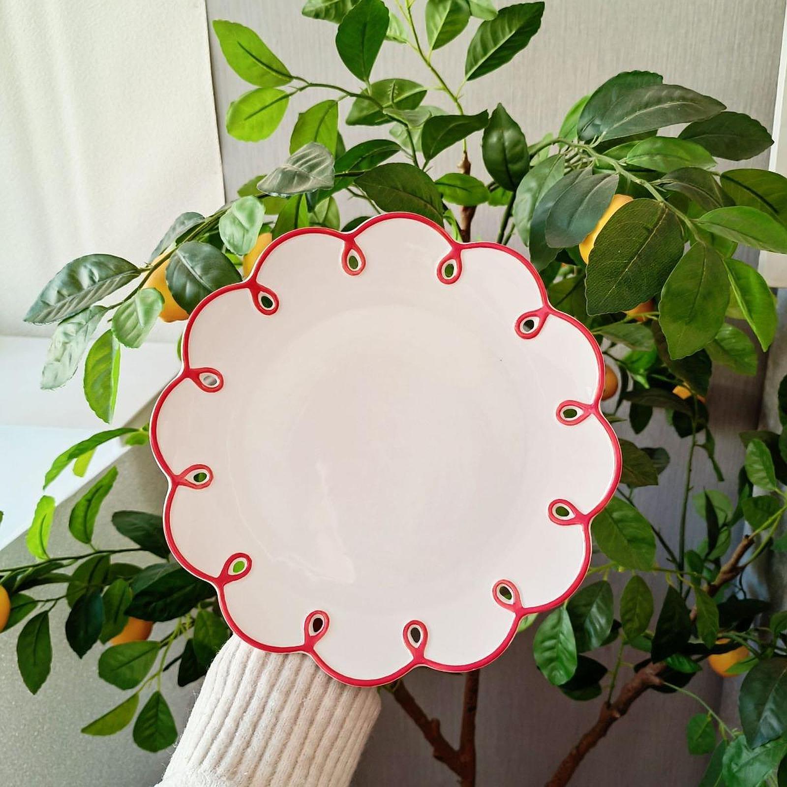 Modern Flower Shaped Ceramic D - Desk Setup Clean 评论和价格