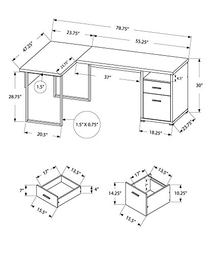I 7257 Computer Desk, Home Off - L Shaped Desk Setup 评论和价格