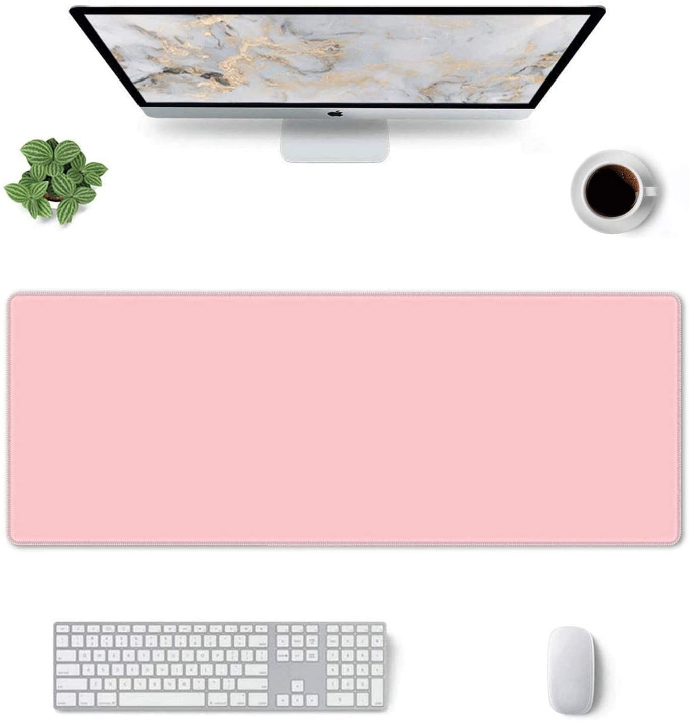 900x400x2 mm Mouse Pad Gamer L - Desk Setup Blue 评论和价格