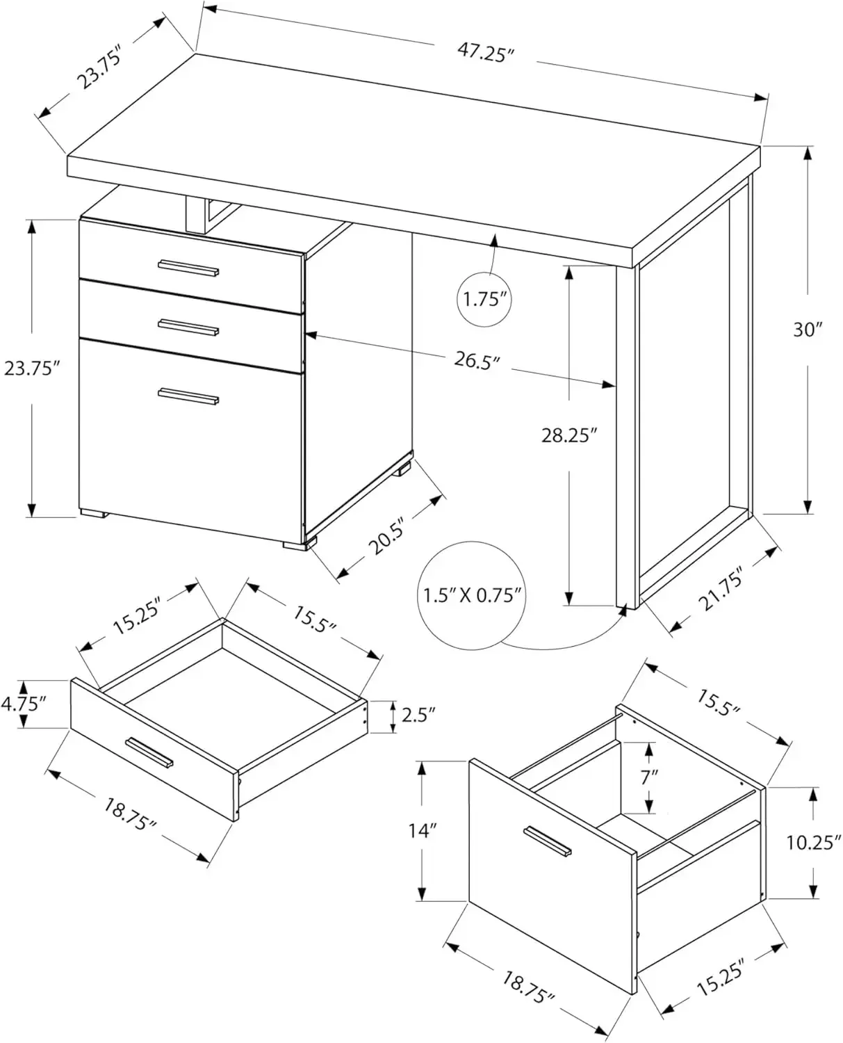 Computer Desk with File Cabine - L Shaped Desk Setup 评论和价格