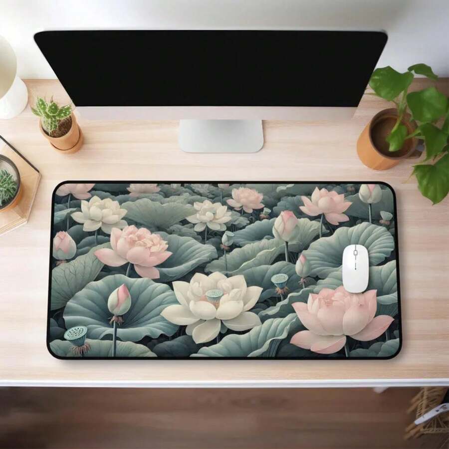 Large Lotus Flower Desk Mat No - Desk Setup Inspiration 评论和价格