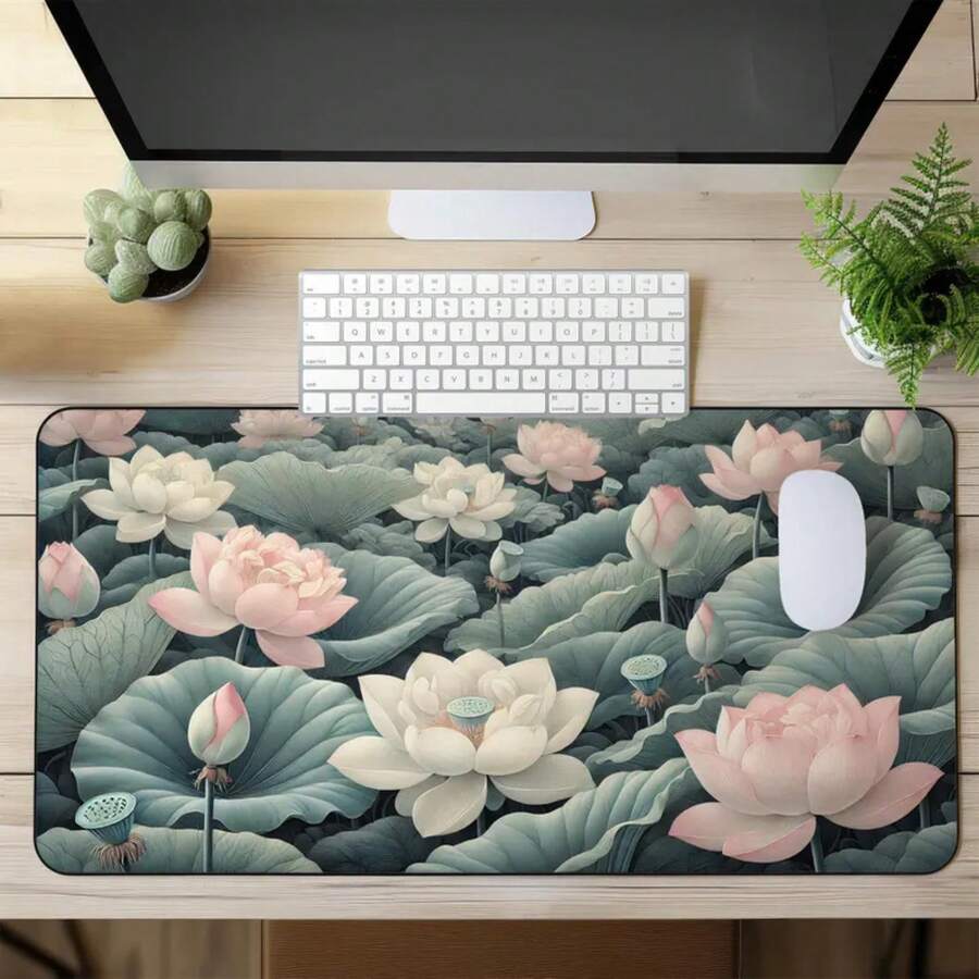 Large Lotus Flower Desk Mat No - Desk Setup Inspiration 评论和价格