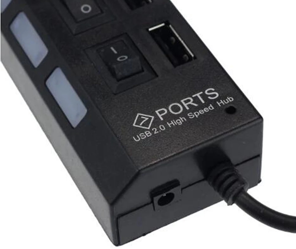 7 Port USB 2.0 Hub Splitter Fo - Desk Setup Hub 评论和价格