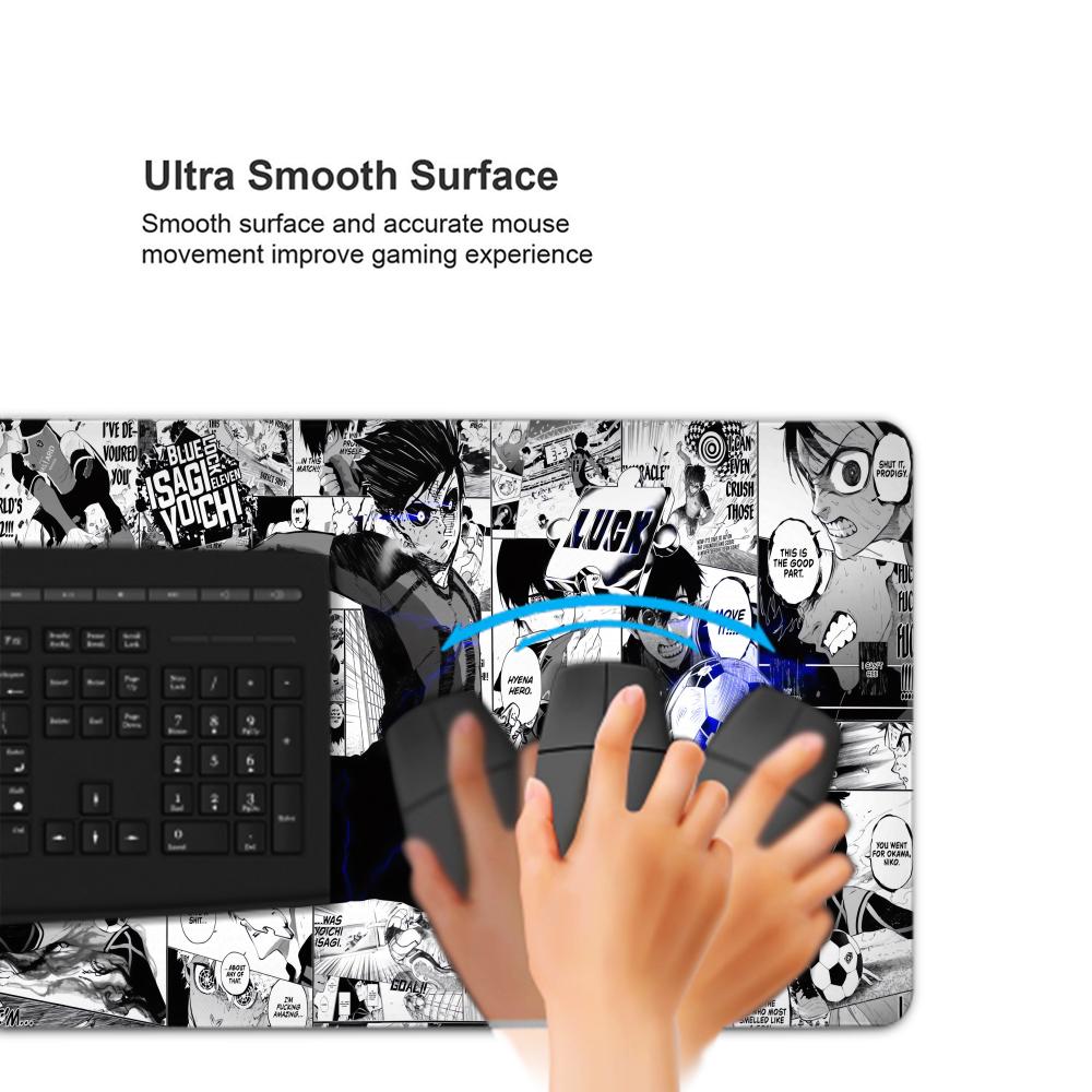 Black And White Anime Mouse Pa - Desk Setup Blue 评论和价格