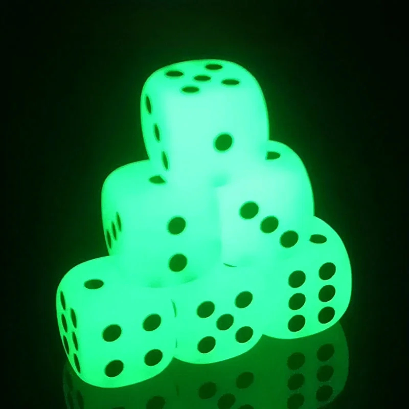 6-36Pcs 14mm Luminous Dice 6 S - Desk Setup Dark 评论和价格