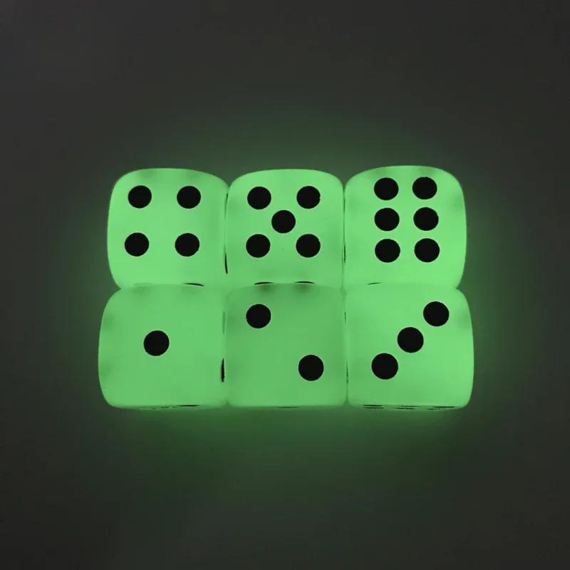 6-36Pcs 14mm Luminous Dice 6 S - Desk Setup Dark 评论和价格
