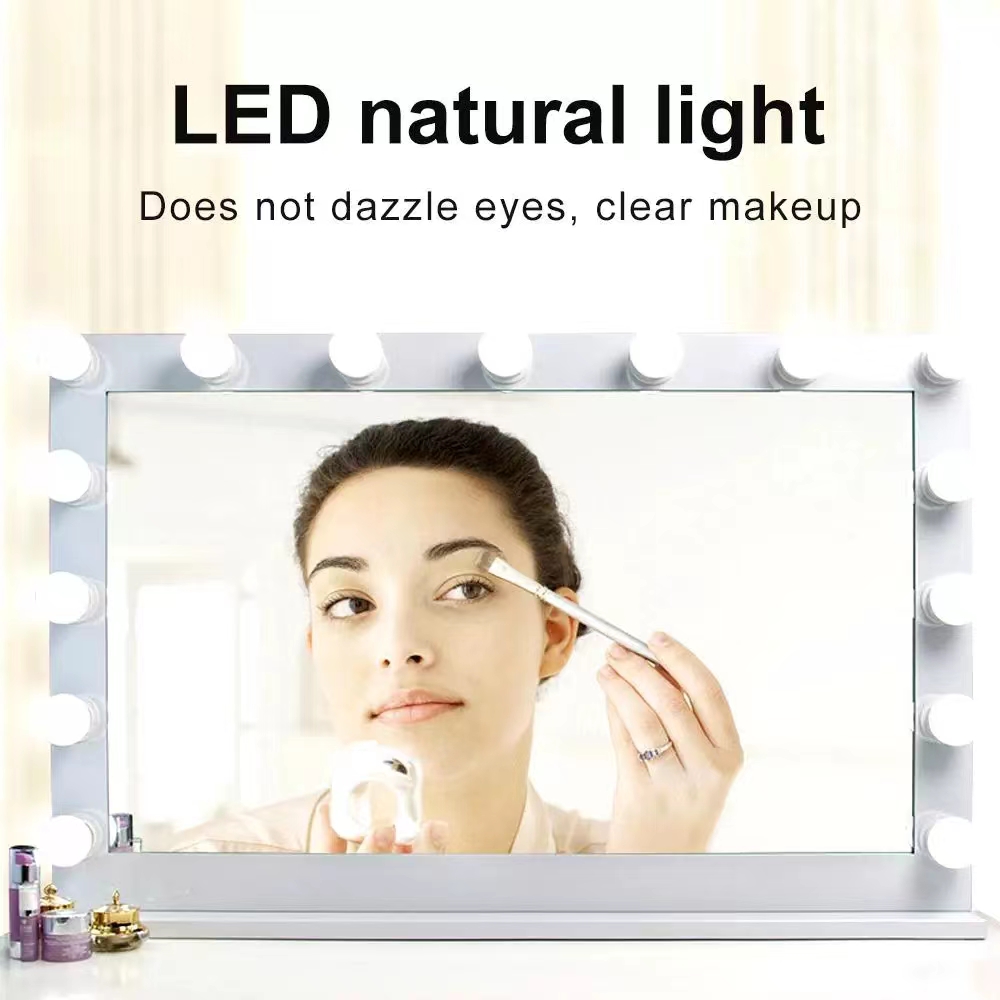 LED Light Paste Mirror Makeup  - Desk Setup Lighting 评论和价格