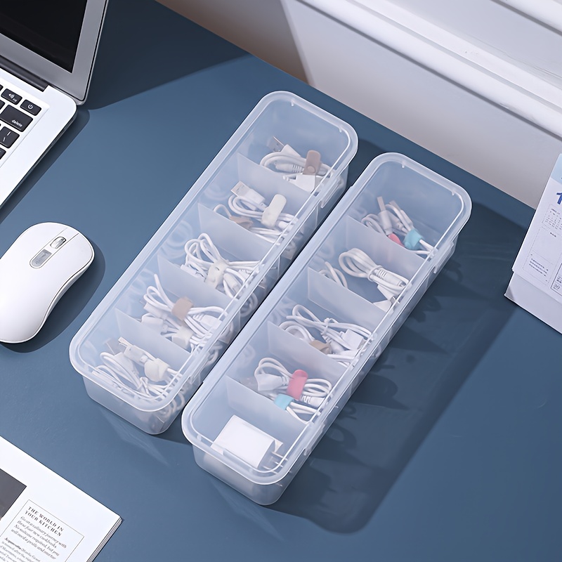 2Pcs Large Cable Management Bo - Desk Setup Organizer 评论和价格