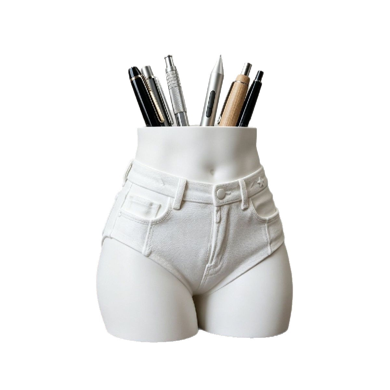 Funny Denim Shorts Butt Shaped - Desk Setup Organizer 评论和价格