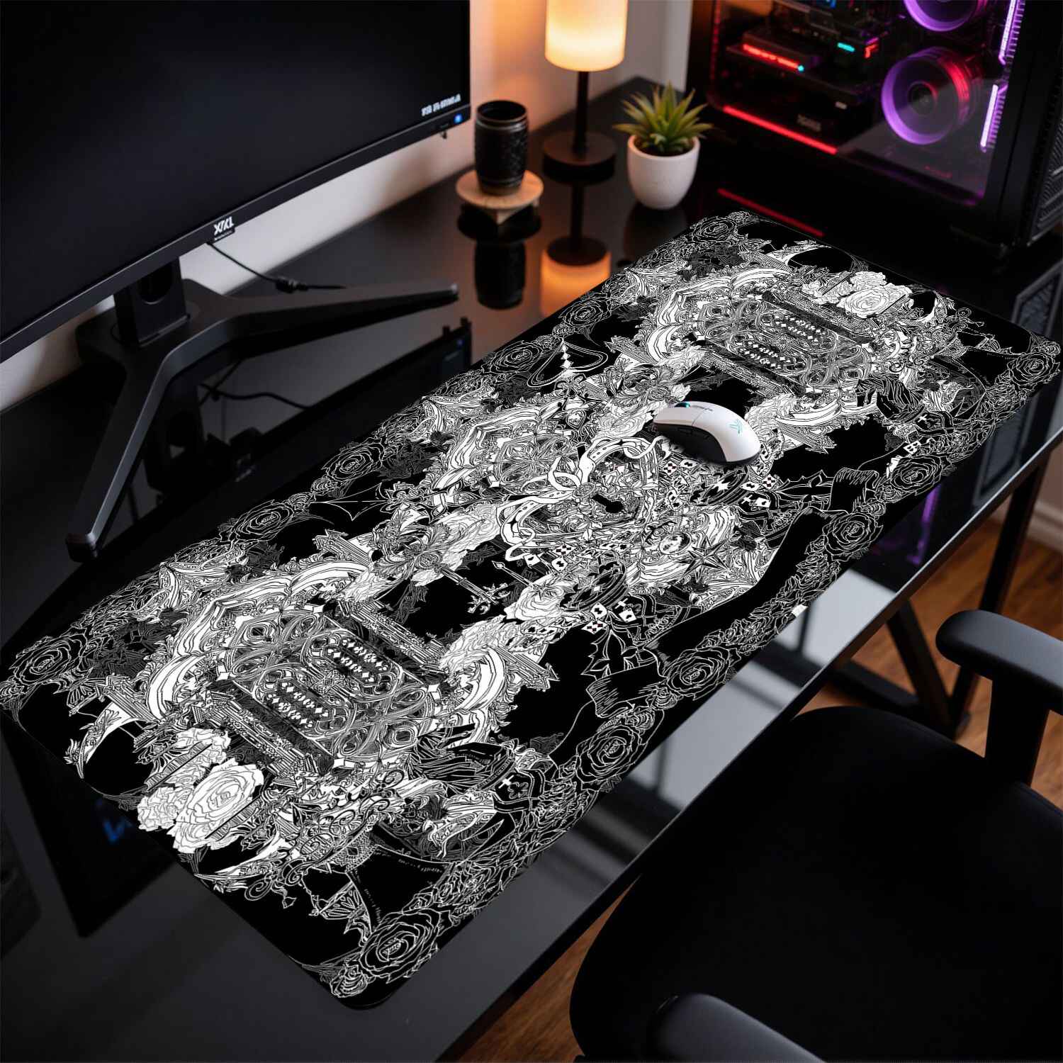 Divine Realm Gothic Building M - Desk Setup Dark 评论和价格