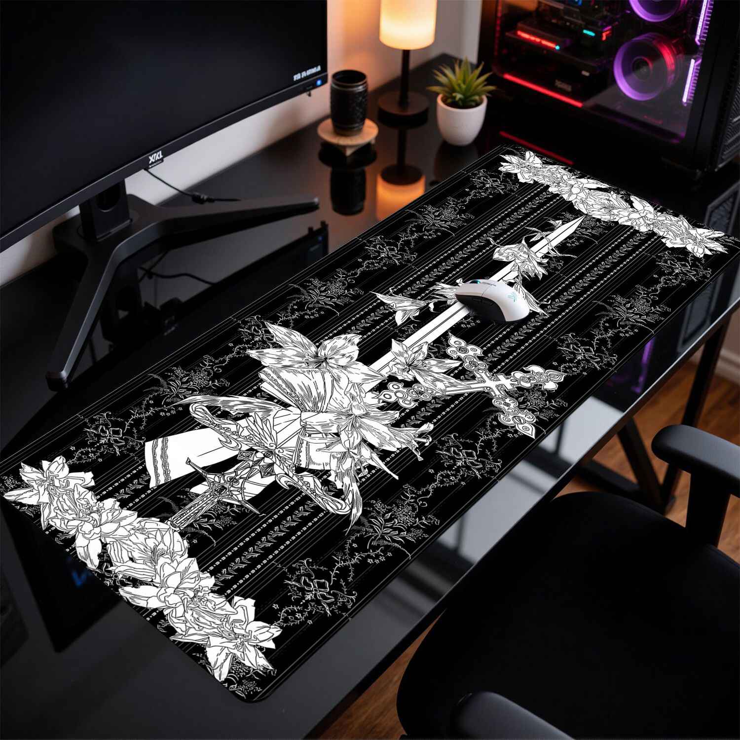 Divine Realm Gothic Building M - Desk Setup Dark 评论和价格
