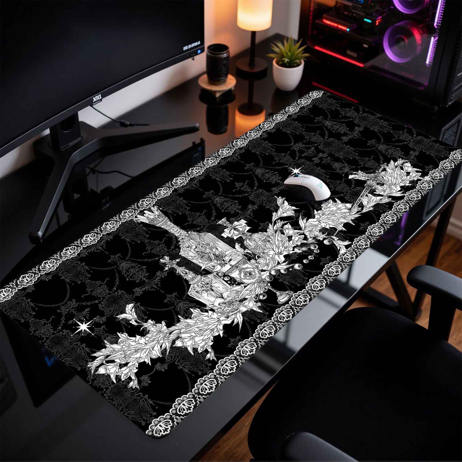 Divine Realm Gothic Building M - Desk Setup Dark 评论和价格